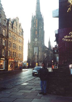 Ricky on the Royal Mile