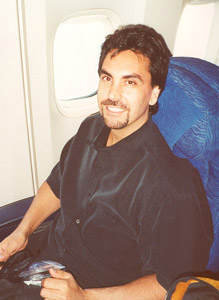 Ricky with seatbelt securely fastened